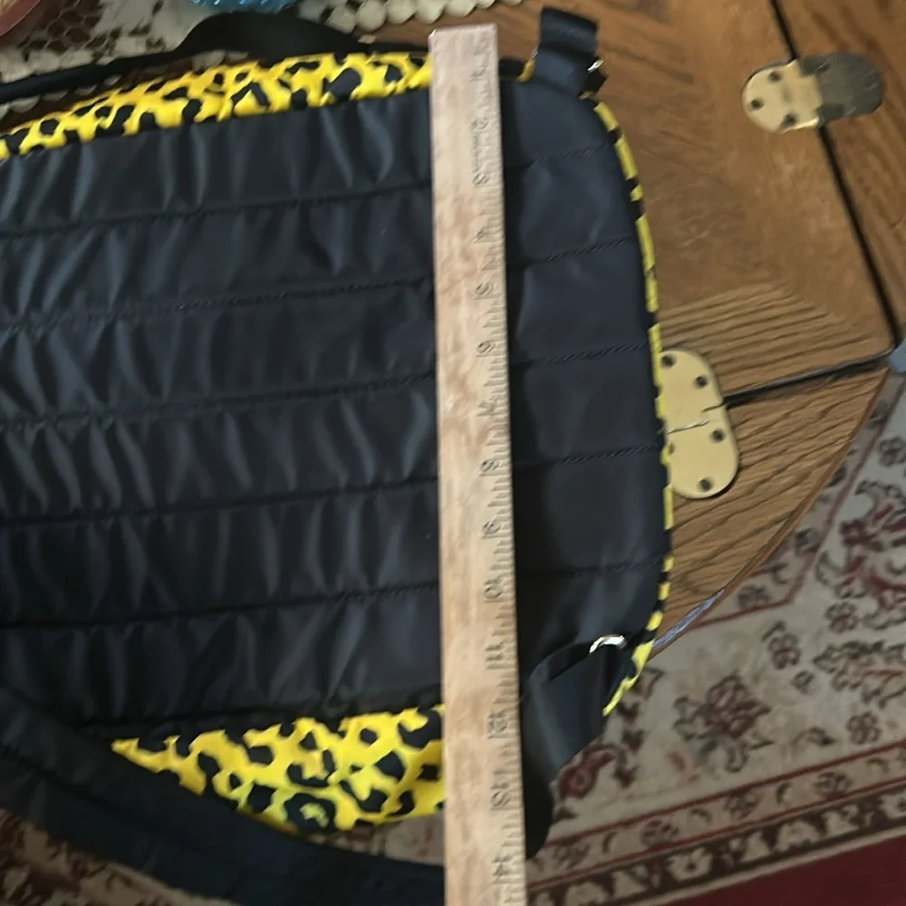 Yellow Leopard Animal Print Backpack